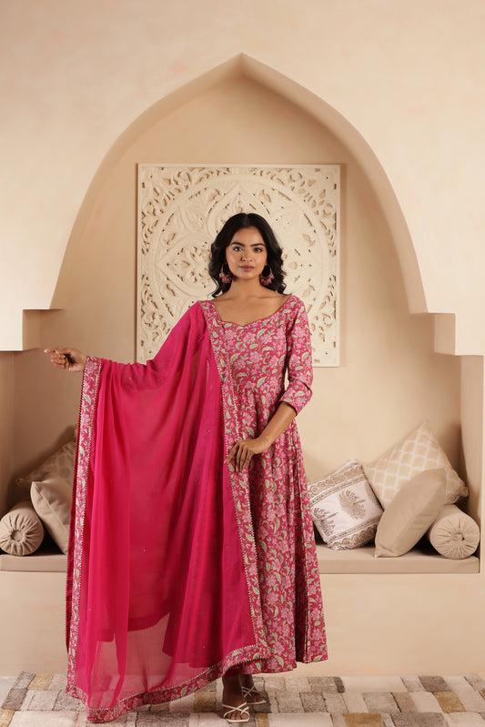 PINK PEARL COTTON SUIT SET