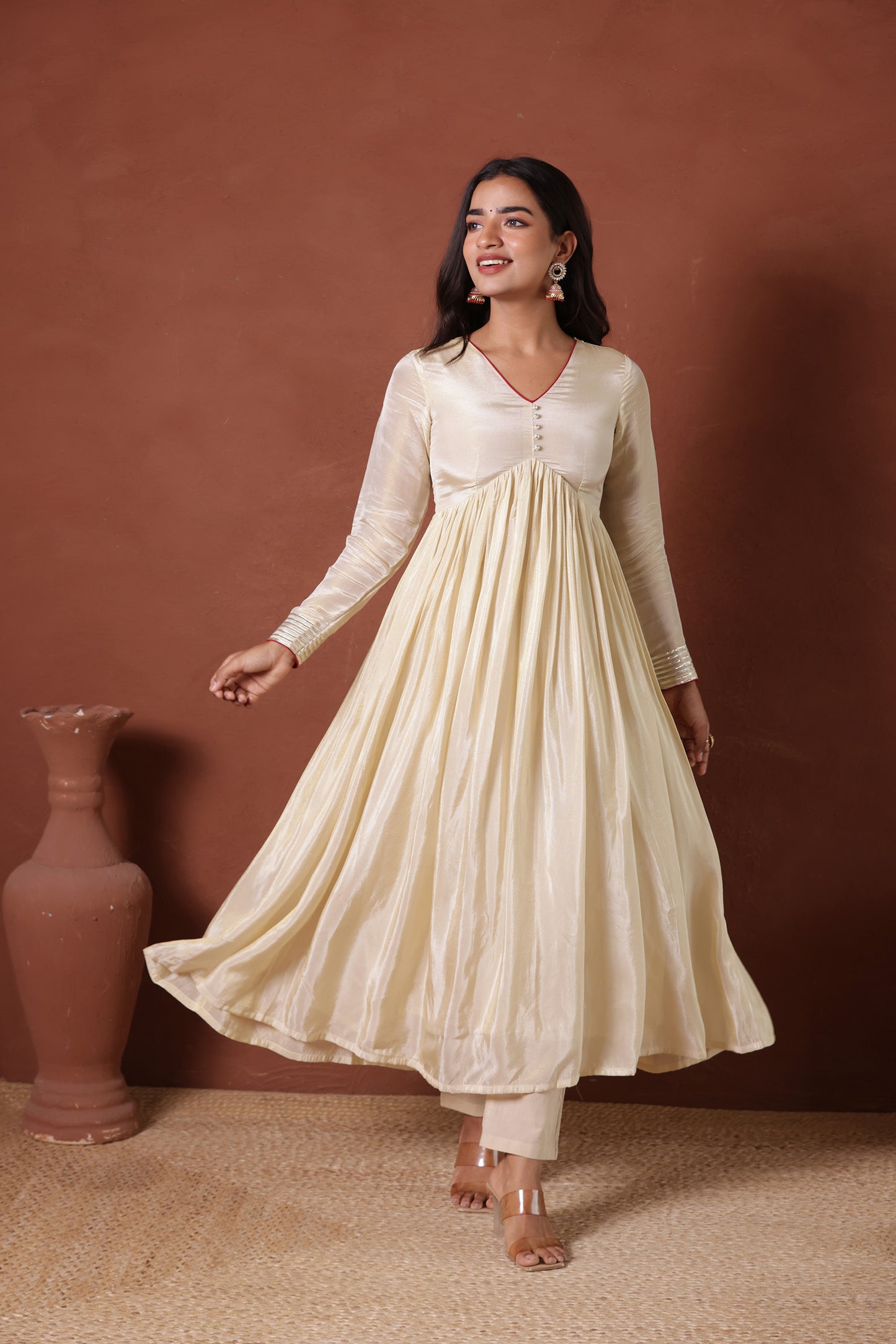 KARISHMA SHIMMER ANARKALI SUIT SET