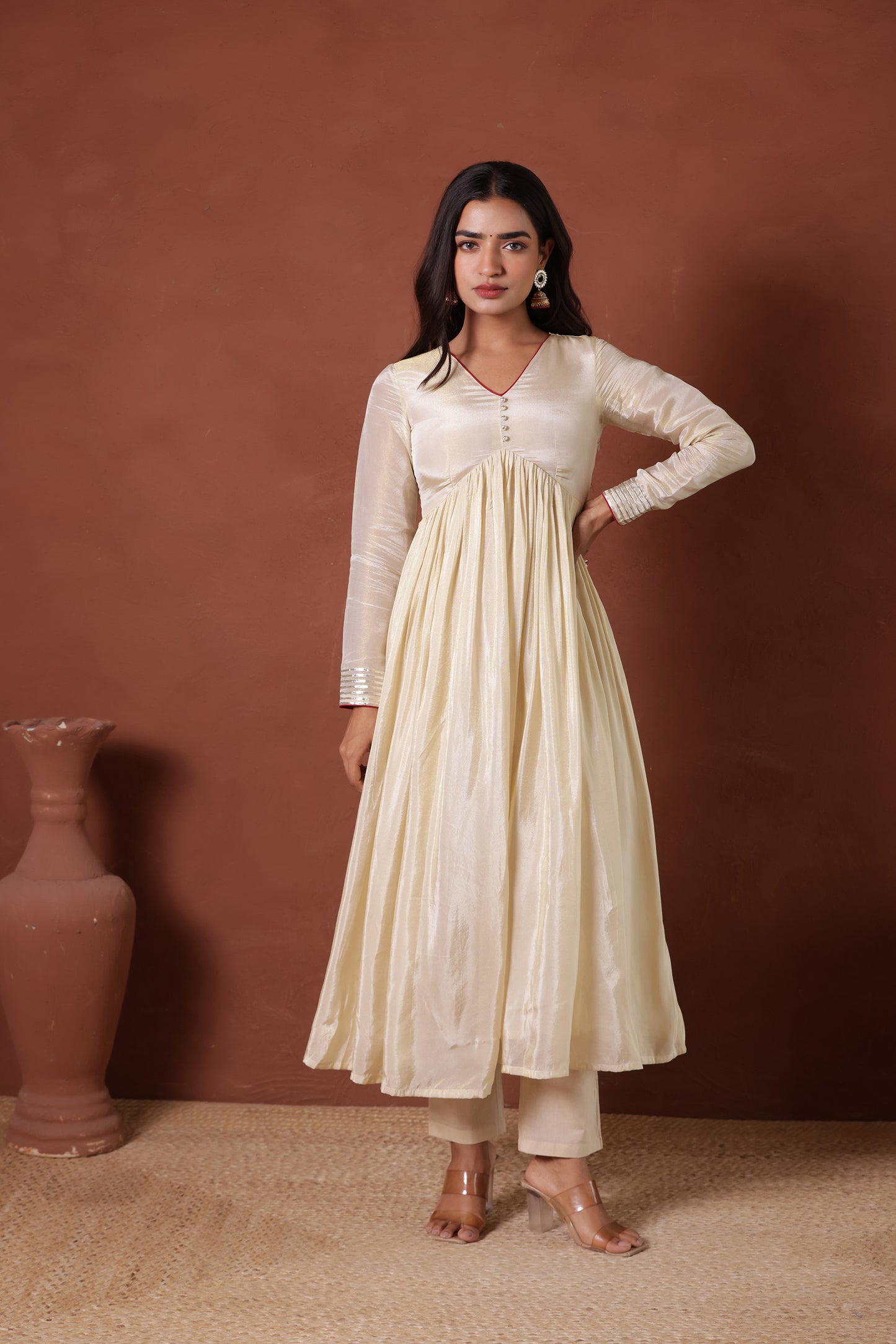 KARISHMA SHIMMER ANARKALI SUIT SET