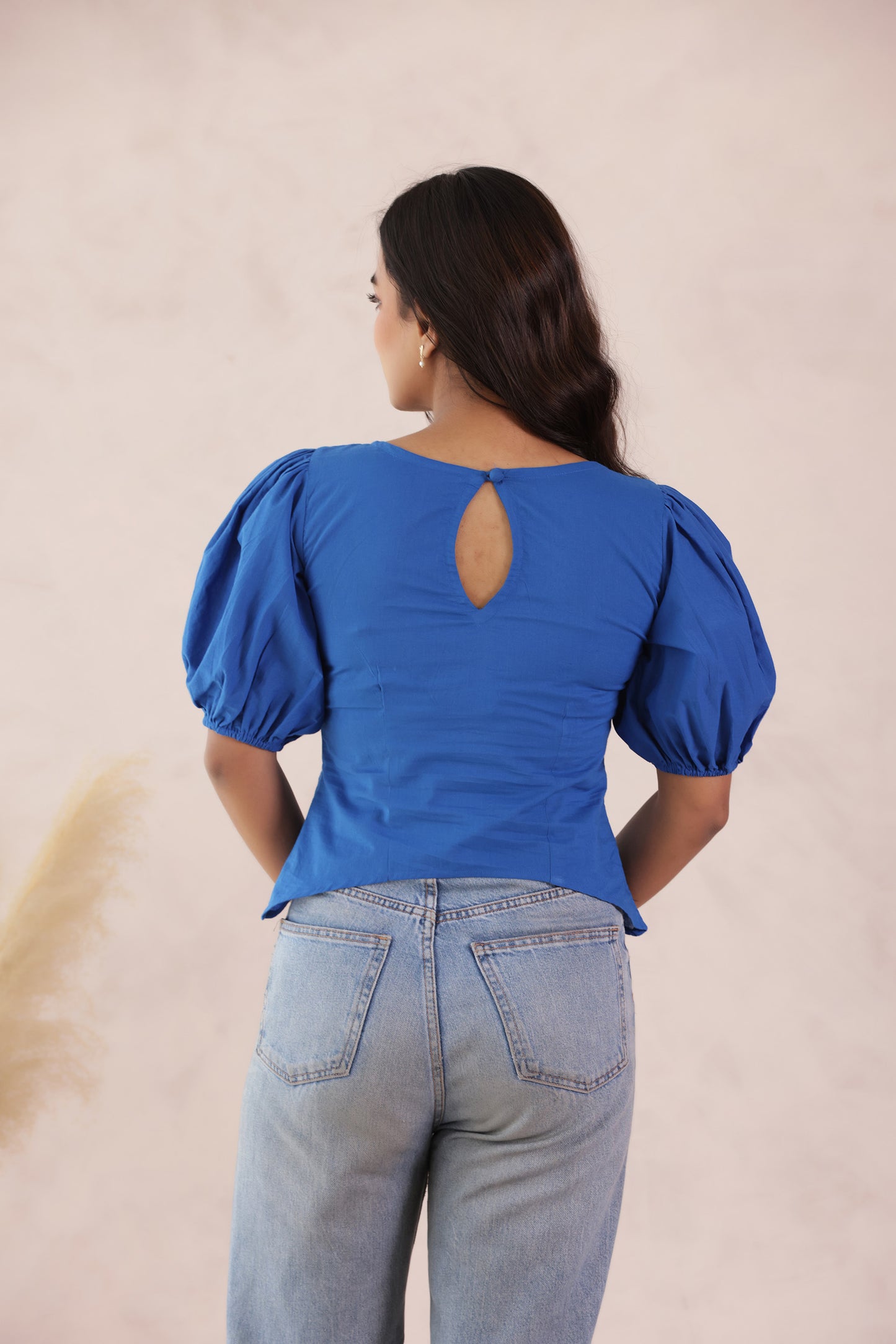 MARINE BLUE COTTON TOP