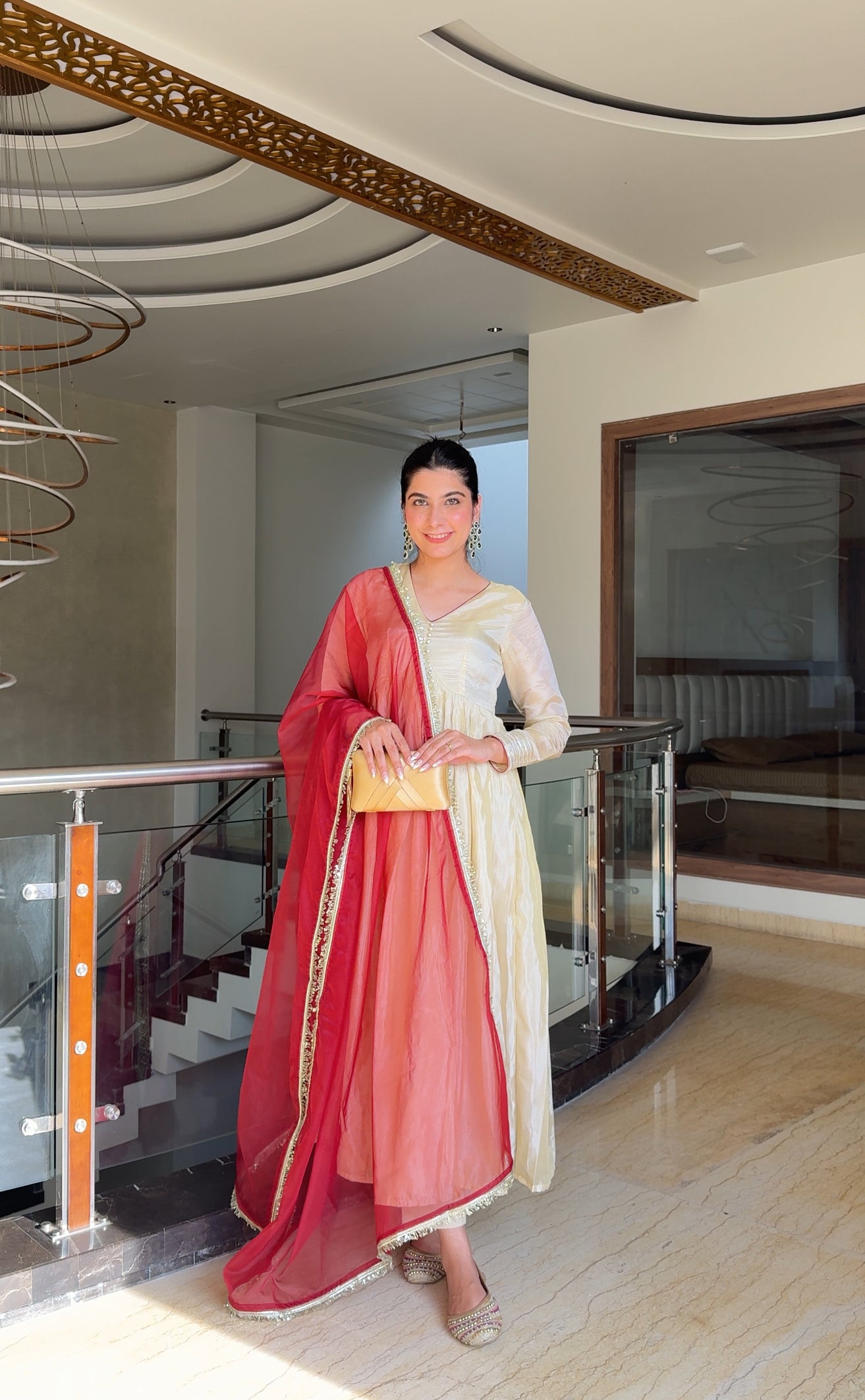 KARISHMA SHIMMER ANARKALI SUIT SET