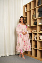 PEACHY BLUSH HANDPAINTED SUIT SET