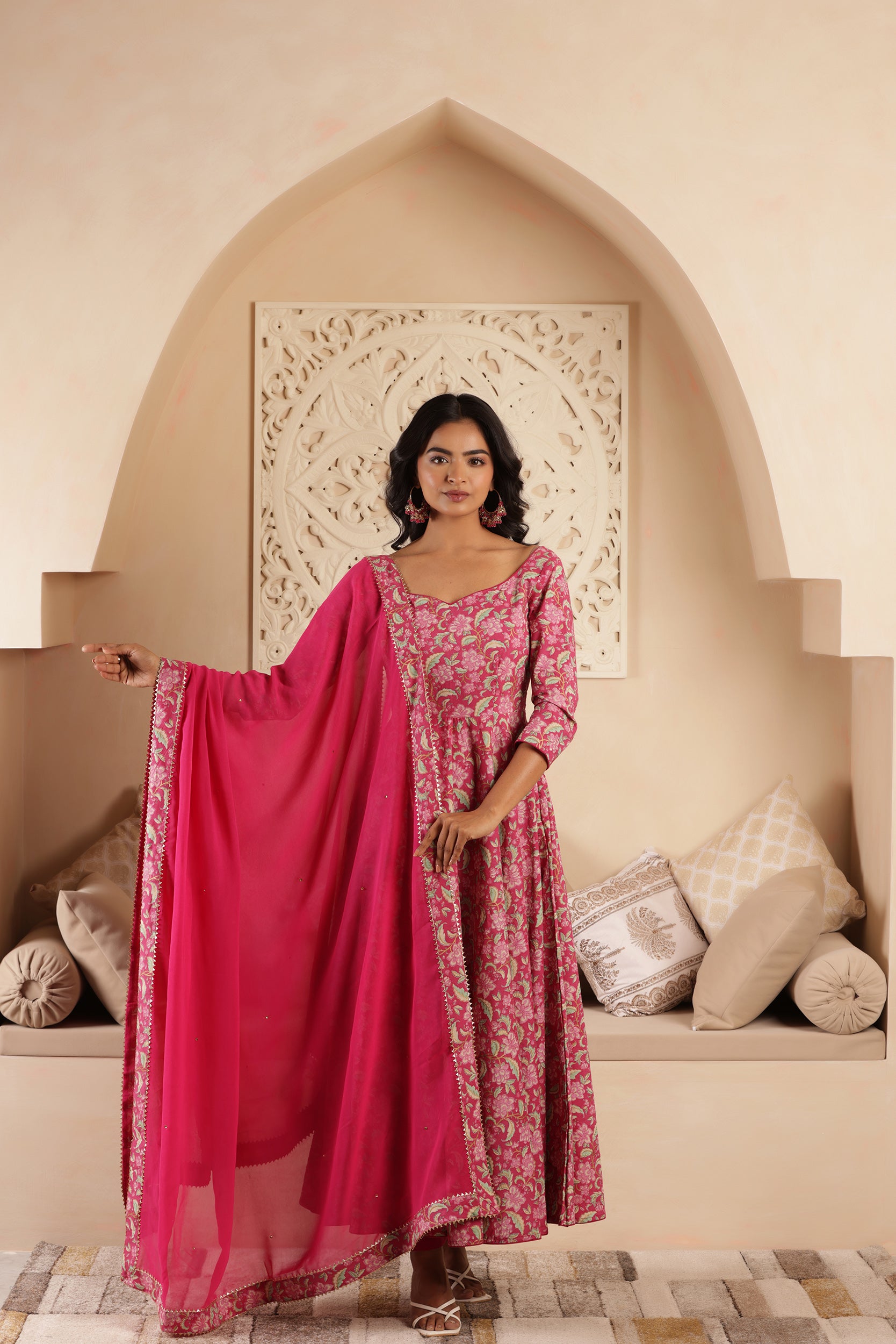 PINK PEARL COTTON SUIT SET