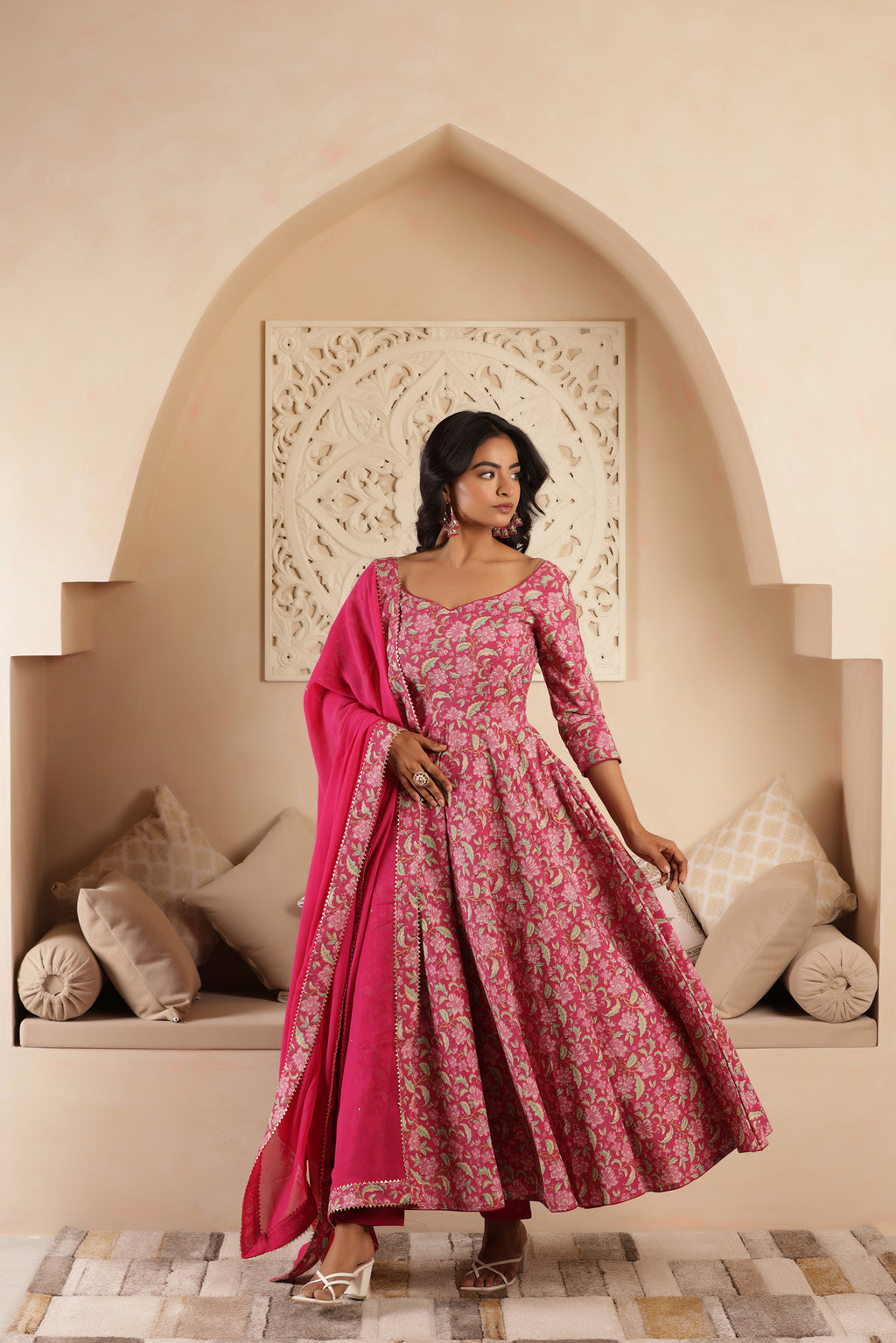 PINK PEARL COTTON SUIT SET