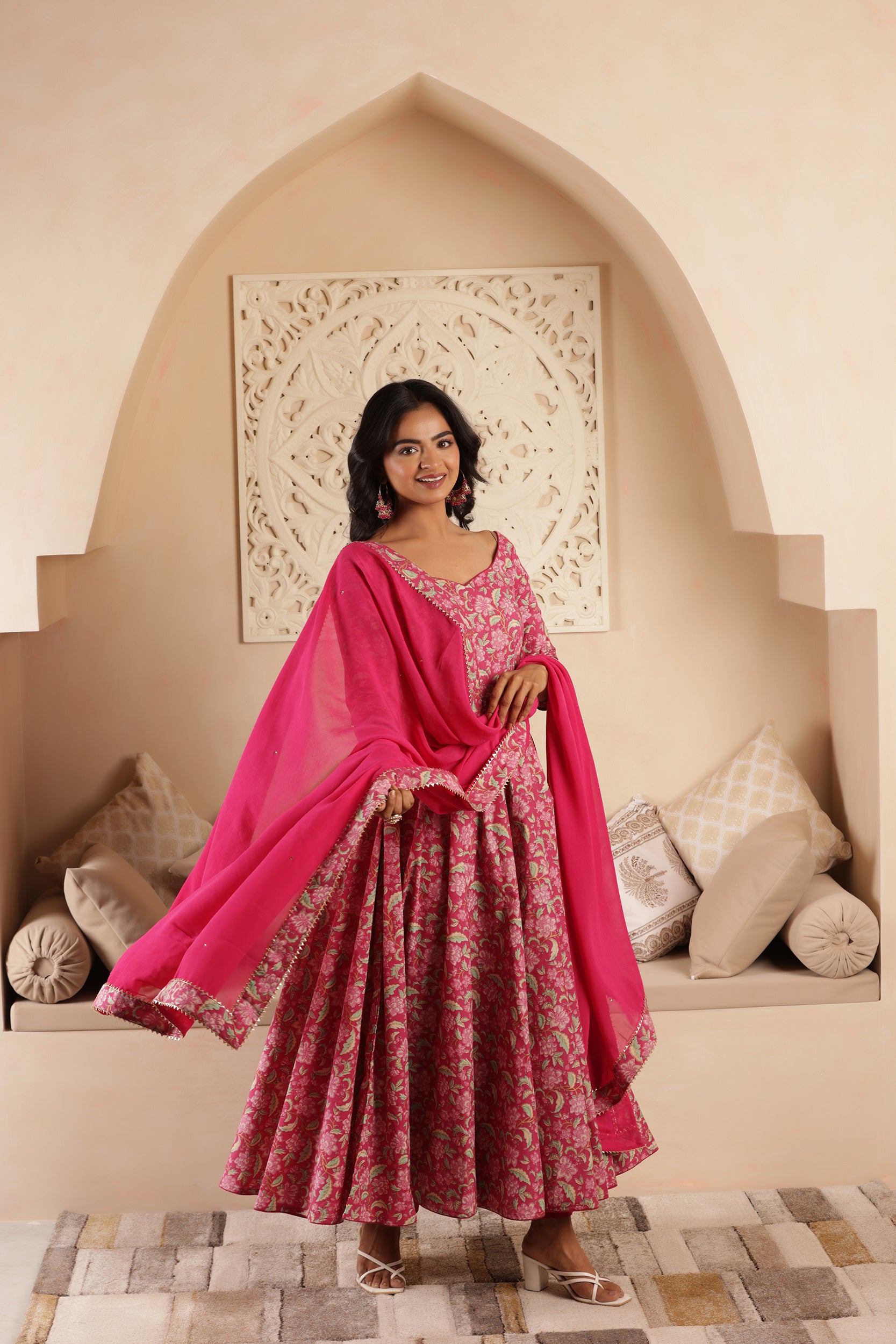 PINK PEARL COTTON SUIT SET