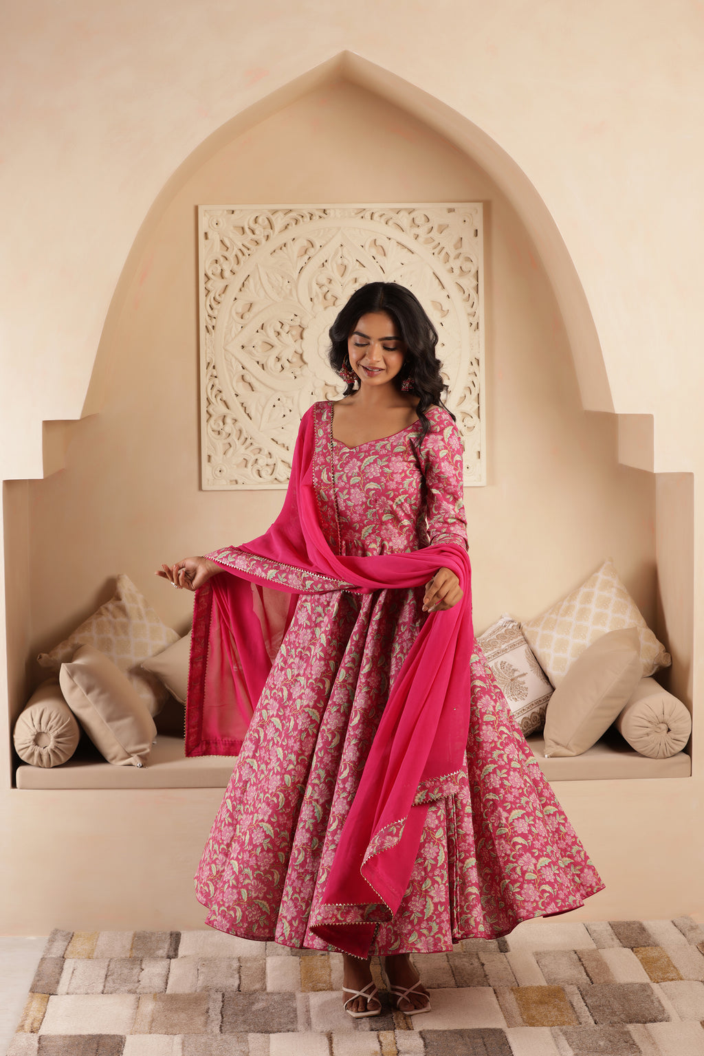 PINK PEARL COTTON SUIT SET