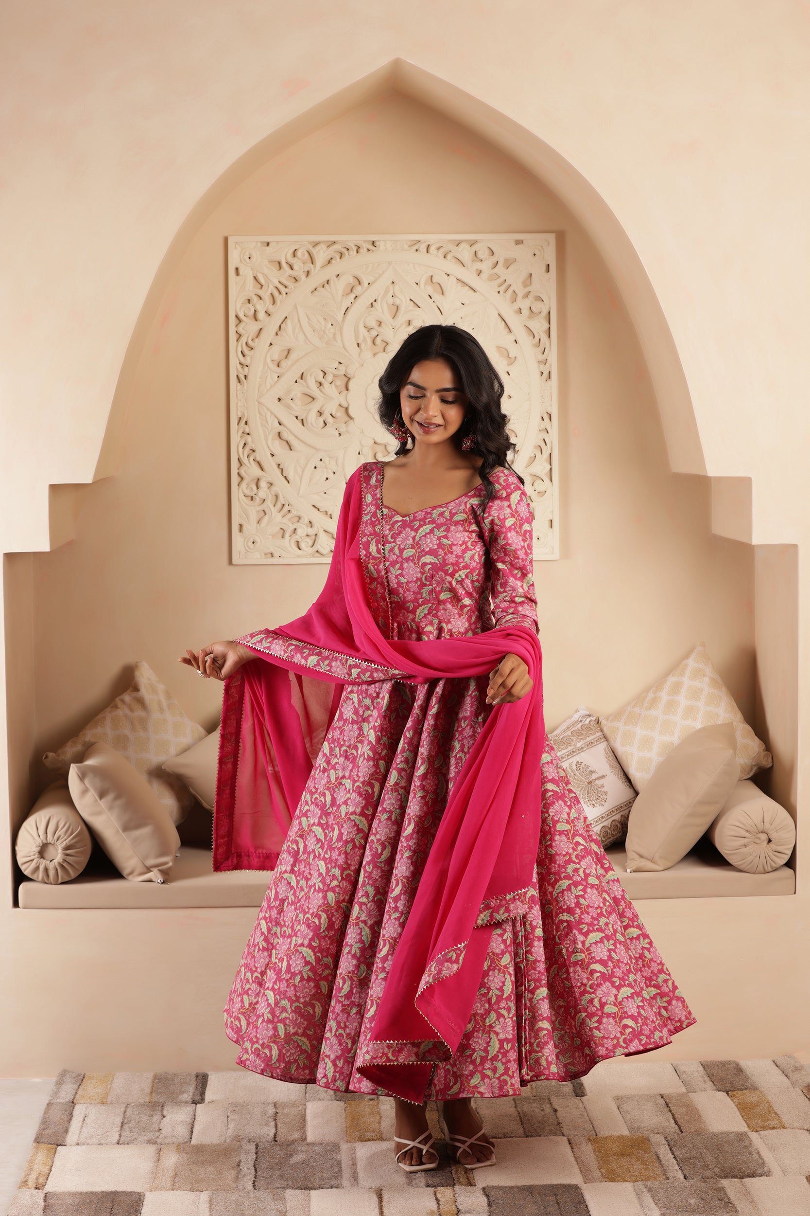PINK PEARL COTTON SUIT SET