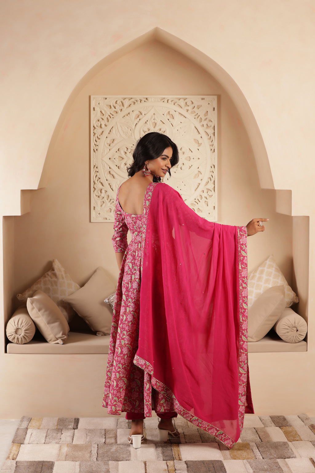 PINK PEARL COTTON SUIT SET