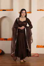 ROYAL SILK ANARKALI SUIT SET