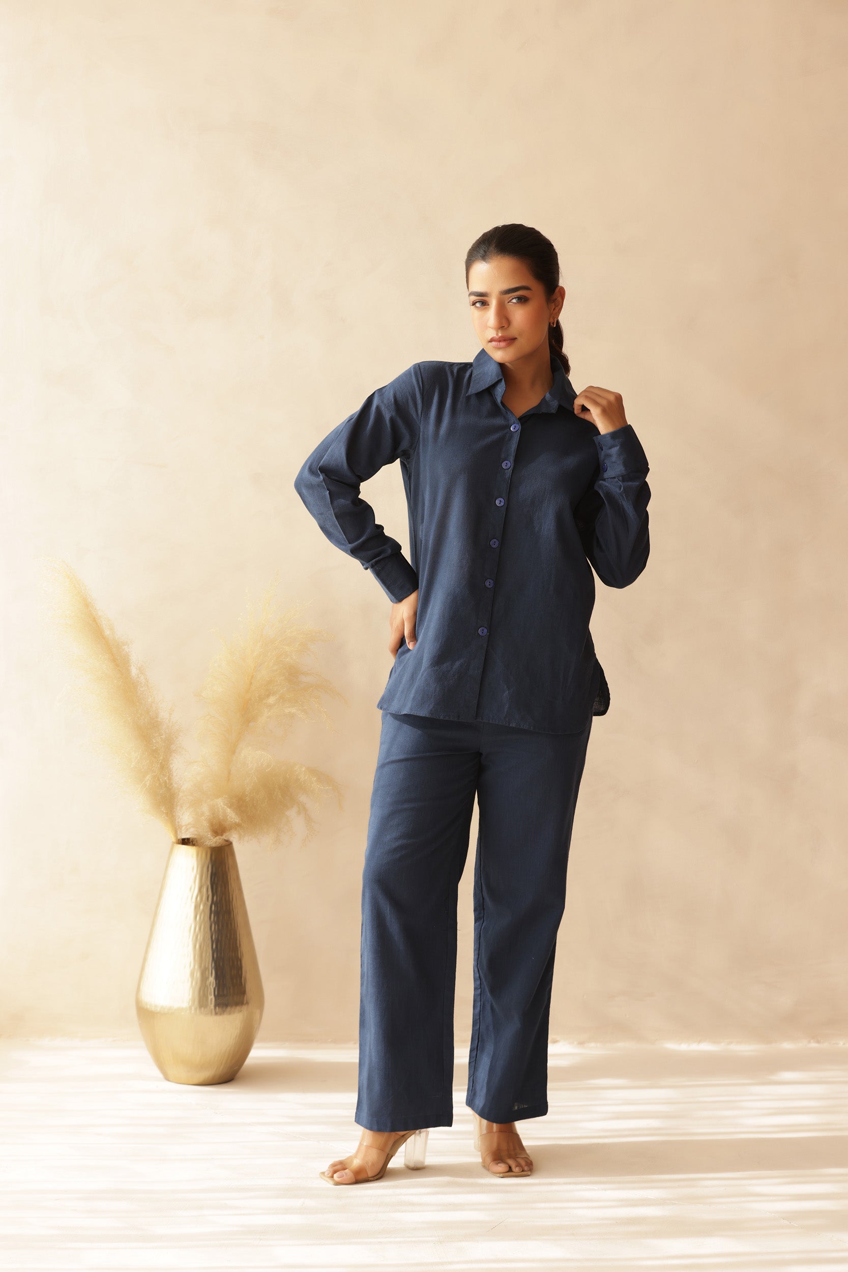 MADAME LINEN COORD SET