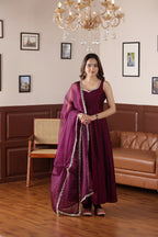 RUHAANI SILK ANARKALI SUIT SET