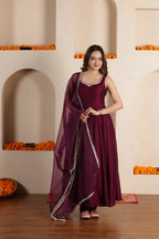 RUHAANI SILK ANARKALI SUIT SET