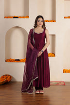 RUHAANI SILK ANARKALI SUIT SET