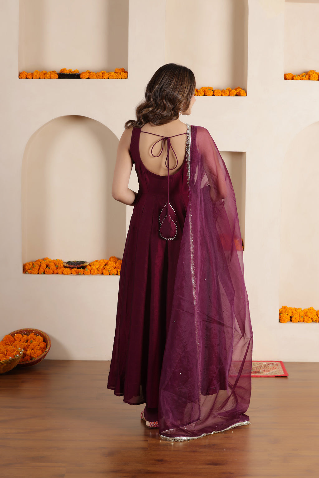 RUHAANI SILK ANARKALI SUIT SET