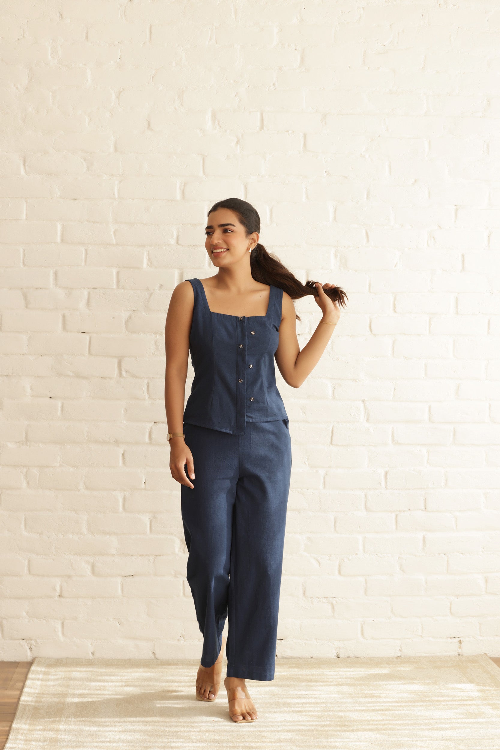 BURBURY LINEN COORD SET