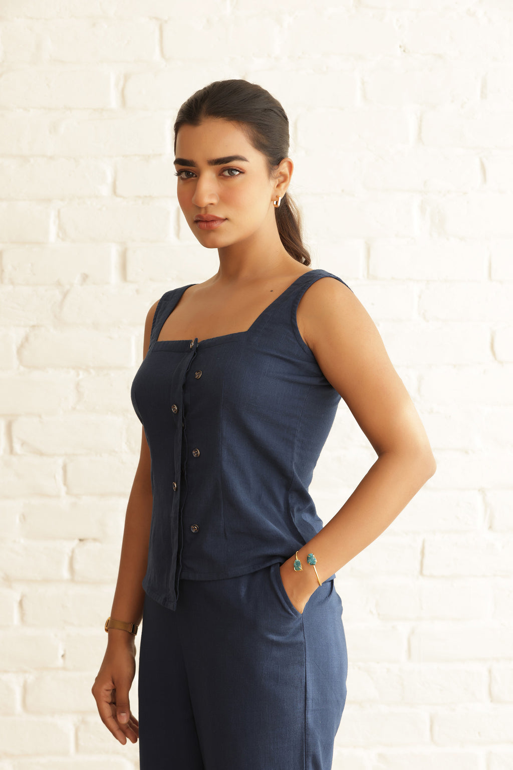 BURBURY LINEN COORD SET