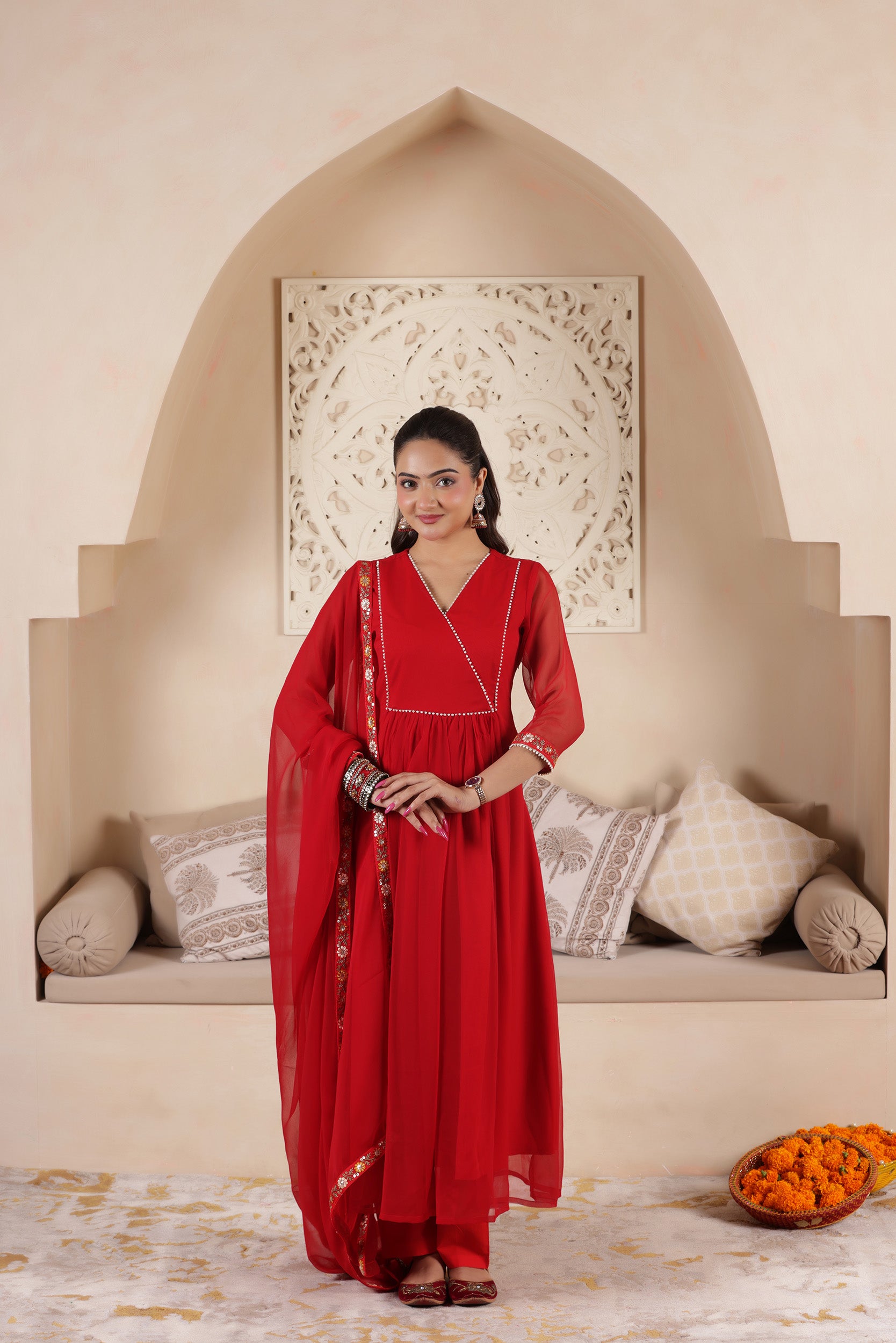 SAJNI GEORGETTE ANARKALI SUIT SET