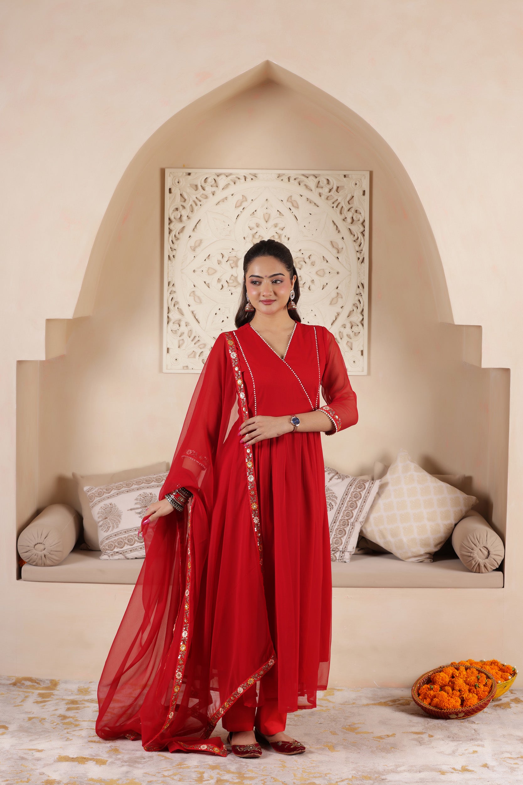 SAJNI GEORGETTE ANARKALI SUIT SET
