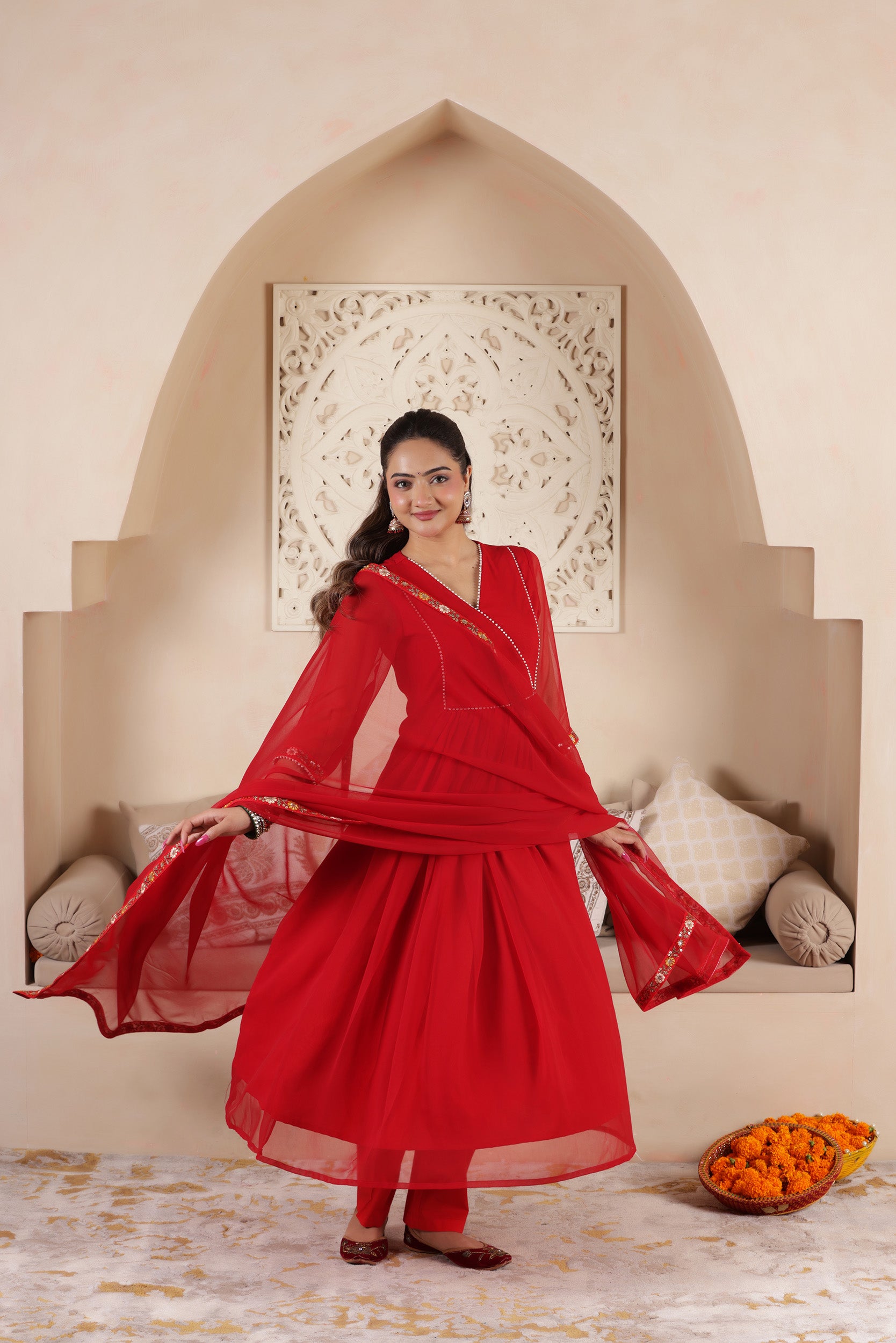 SAJNI GEORGETTE ANARKALI SUIT SET