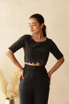 BLACK BEAUTY EMBELLISHED COORD SET