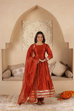 MUMTAZ SILK KALIDAR SUIT SET
