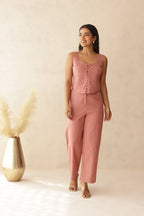 SUGARCANE LINEN COORD SET