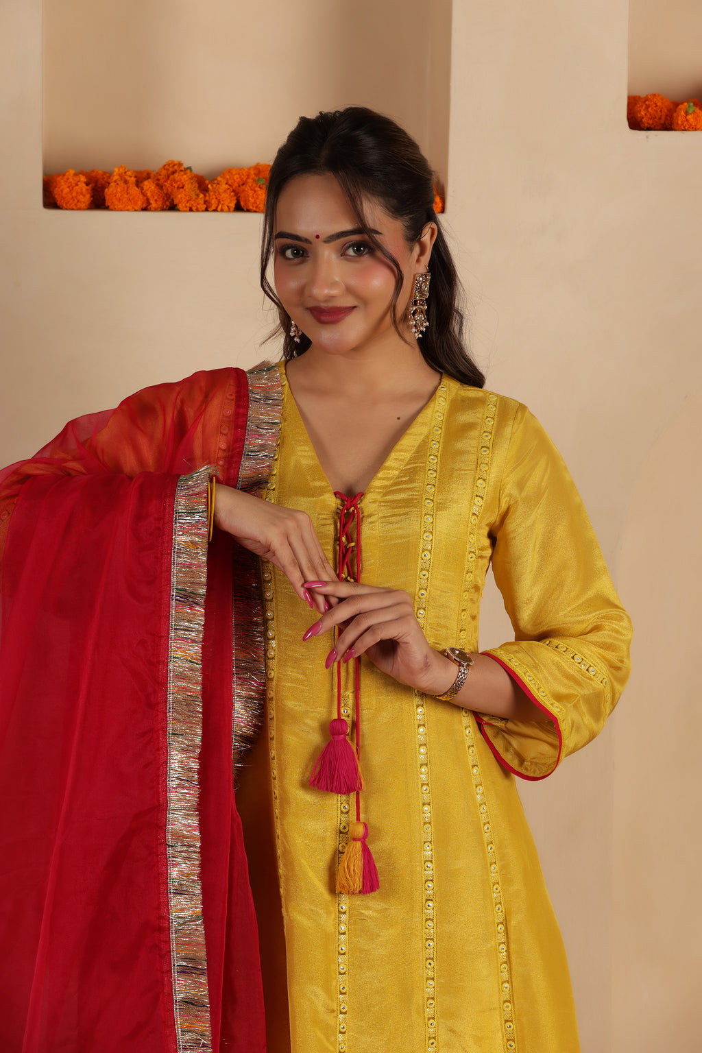 RASHA SILK KALIDAR SUIT SET