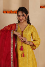 RASHA SILK KALIDAR SUIT SET