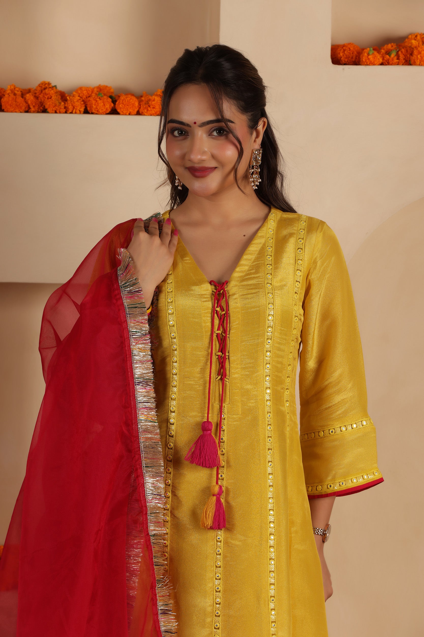 RASHA SILK KALIDAR SUIT SET