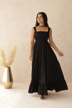 TIARA COTTON TIERED DRESS