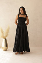 TIARA COTTON TIERED DRESS