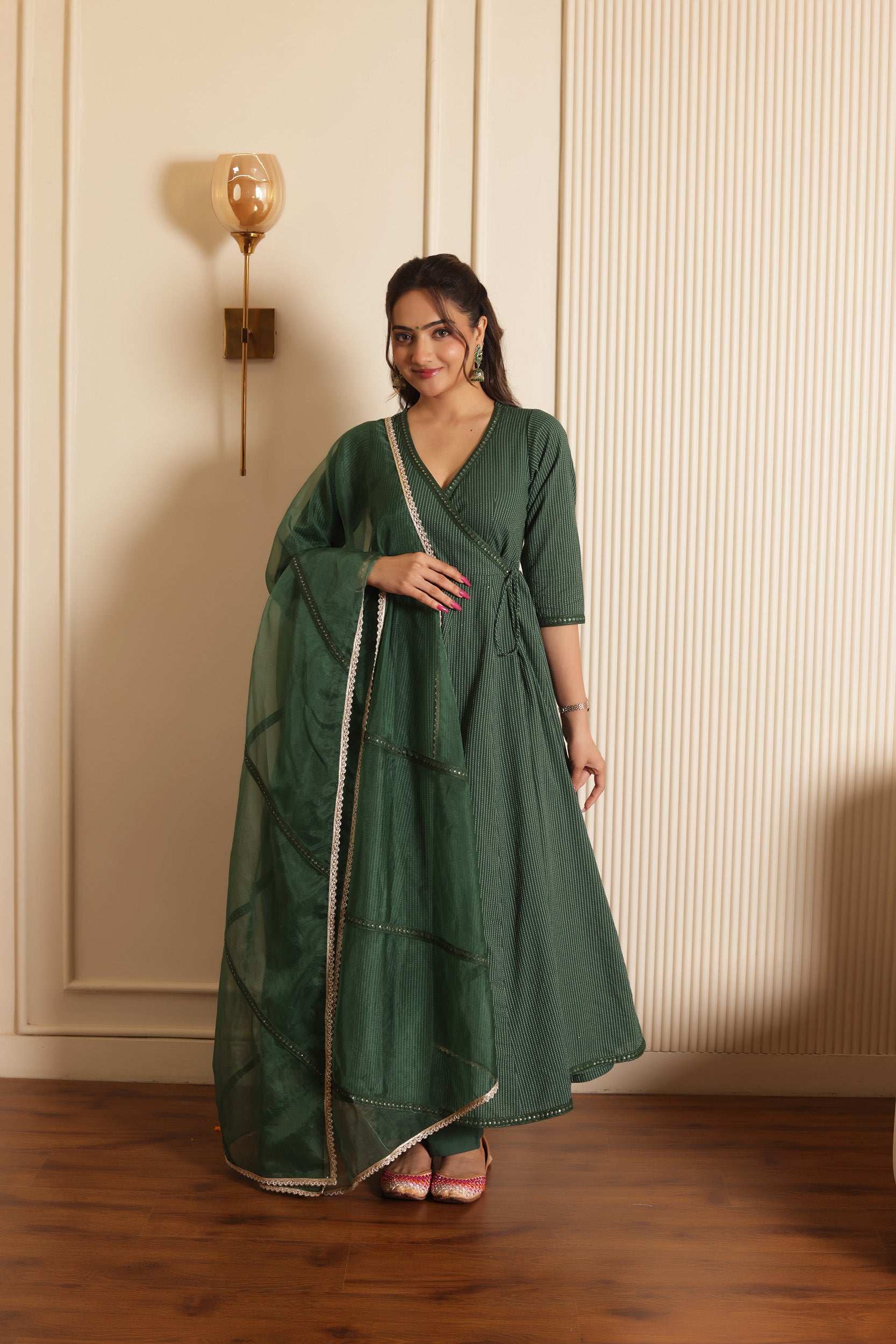 VRINDA KATHA ANGRAKHA SUIT SET
