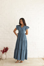 SEABEACH COTTON TIERED DRESS