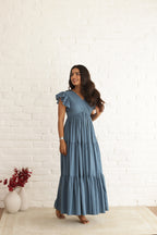 SEABEACH COTTON TIERED DRESS