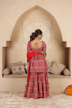 KUMKUM BLOCKPRINT COTTON SHARARA SET