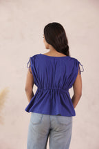 MARINE BLUE COTTON TOP