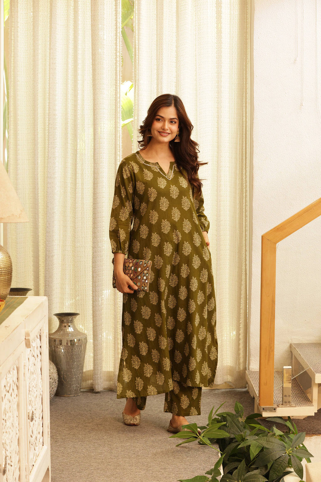 MASTANI COTTON KURTI PANT SET