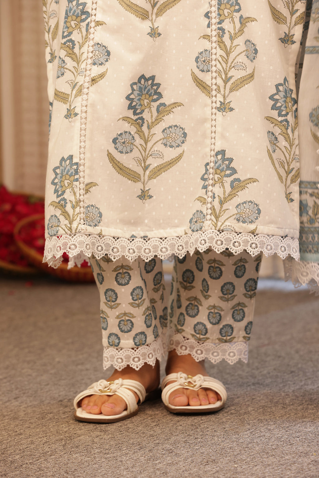 AAYRA COTTON FLORAL SUIT SET