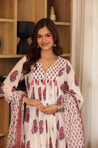 VIBHUTI BLOCKPRINT COTTON SUIT SET