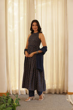 ISHANI BLUE ANARKALI SUIT SET