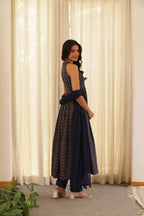 ISHANI BLUE ANARKALI SUIT SET