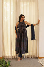ISHANI BLUE ANARKALI SUIT SET