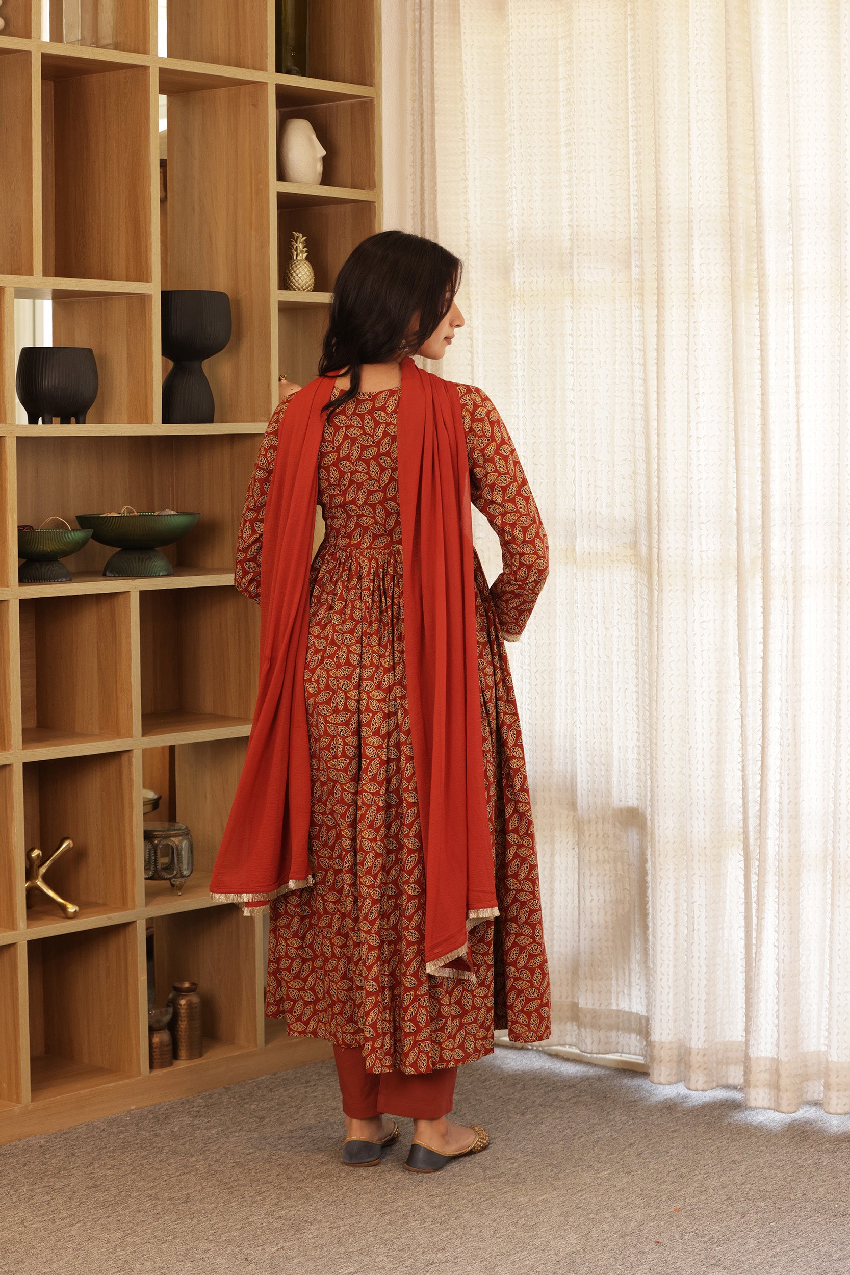 GEET COTTON ANARKALI SUIT SET