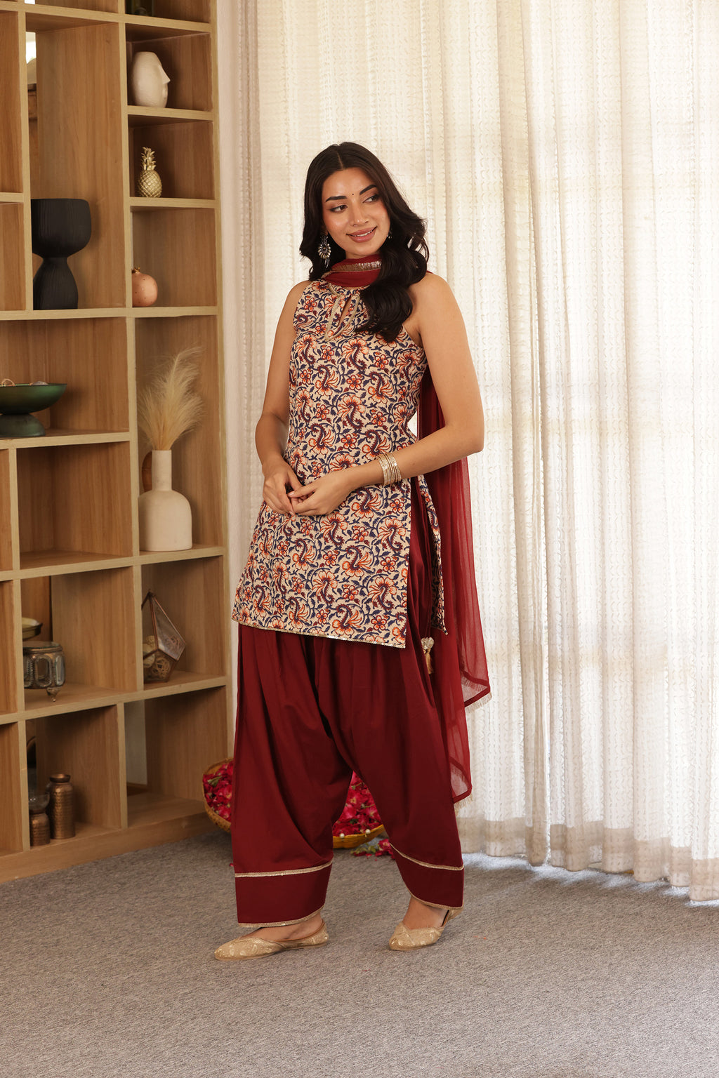 GULBAGH COTTON FARSHI SALWAR SET