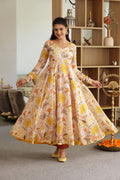 MAHI CHANDERI ANARKALI SUIT SET