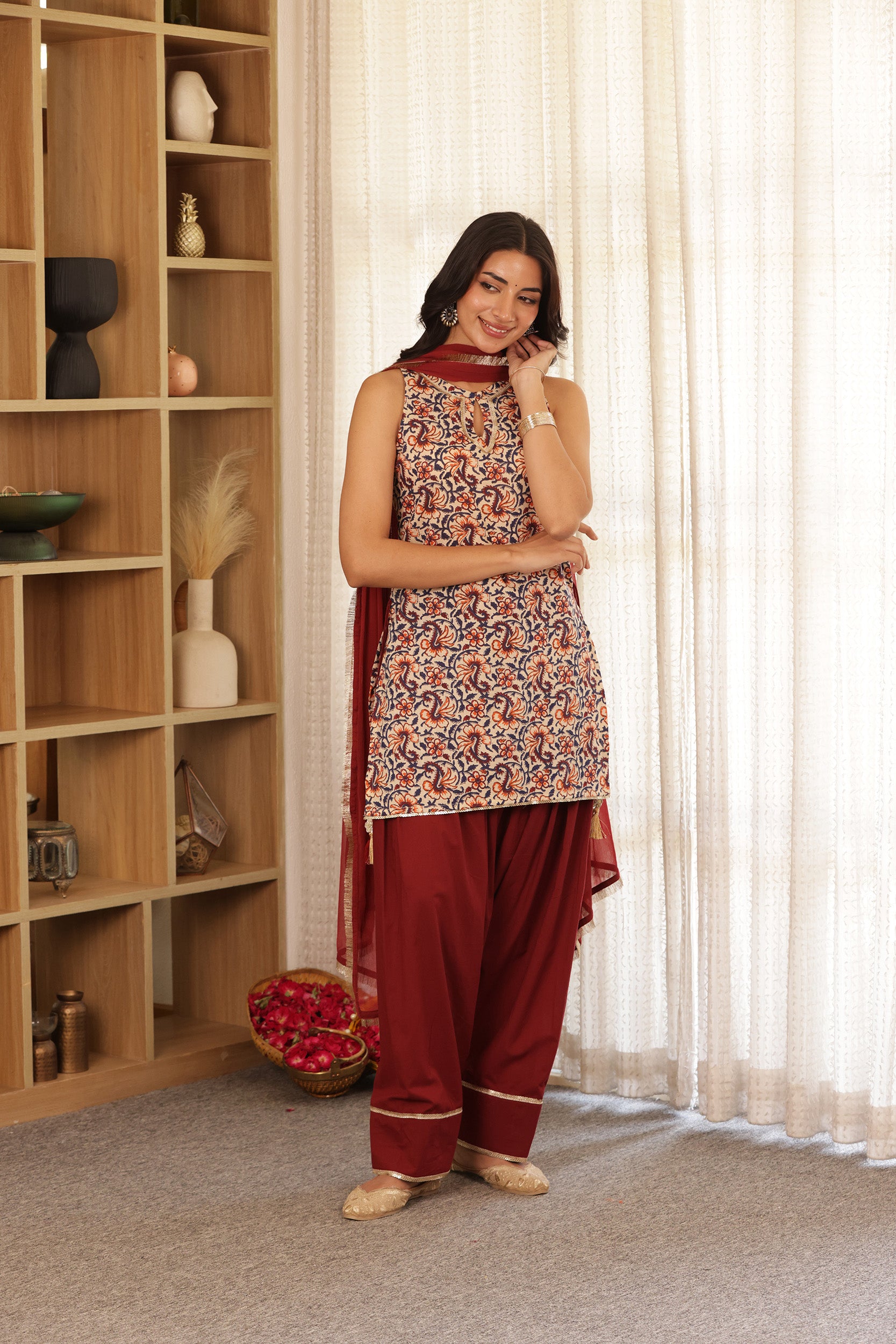 GULBAGH COTTON FARSHI SALWAR SET