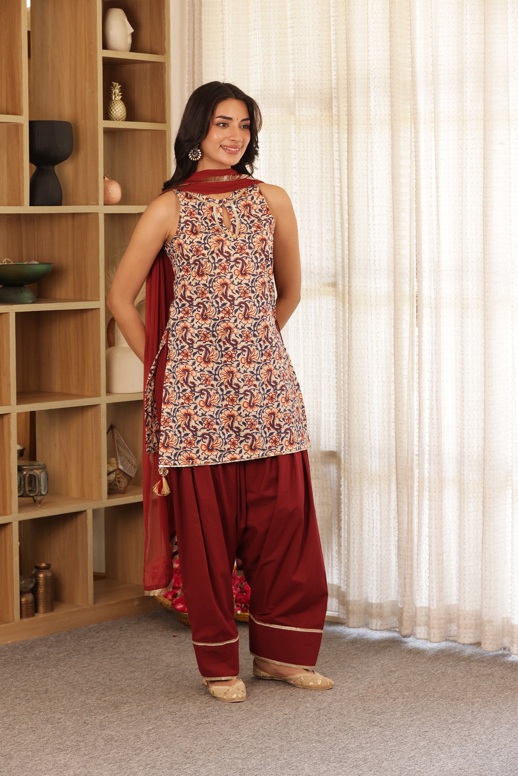 GULBAGH COTTON FARSHI SALWAR SET
