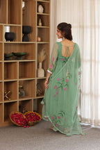 MISTY GREEN HANDPAINTED SUIT SET