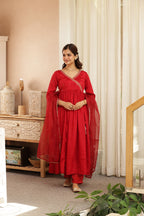PARO EMBROIDERED ANGRAKHA SUIT SET