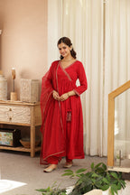 PARO EMBROIDERED ANGRAKHA SUIT SET